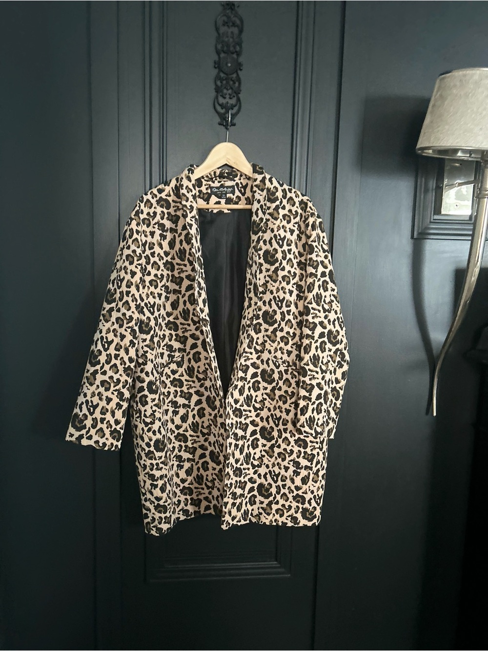 Leopard duster edge to edge coat